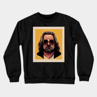 Big Lebowksi Yellow Caricature Crewneck Sweatshirt